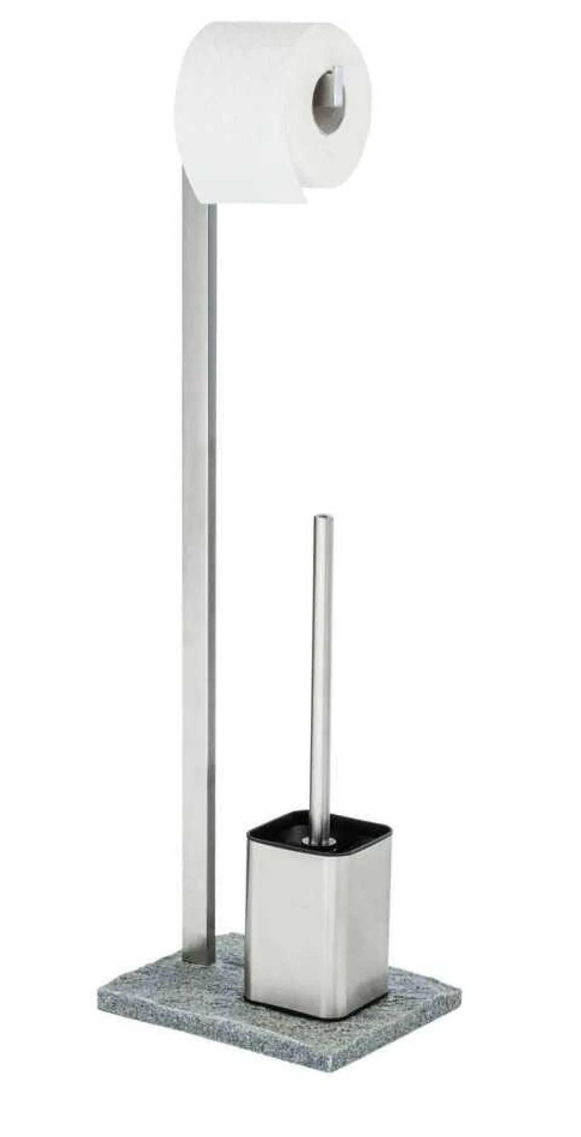 Stojak na papier toaletowy i szczotkę do WC, GRANITE - 2 w 1, WENKO