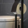 Stojak na papier toaletowy ze szczotką do wc BAMBUSA, z bambusową podstawą, WENKO