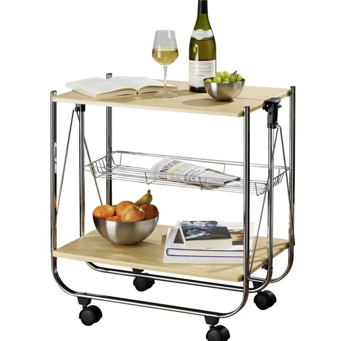 Stolik barowy na kółkach DELUXE DINETT, WENKO