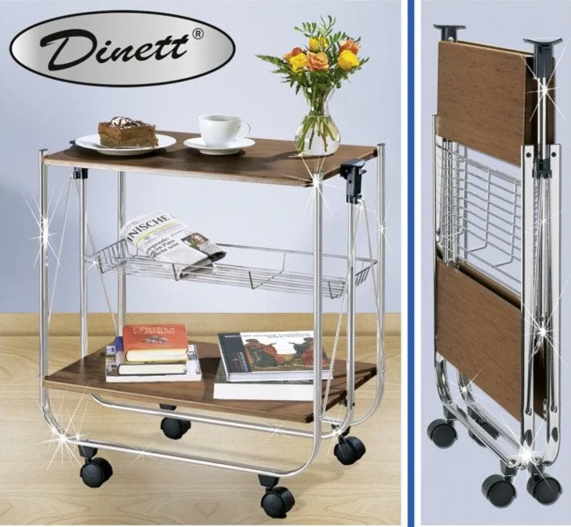 Stolik barowy na kółkach DELUXE DINETT, WENKO
