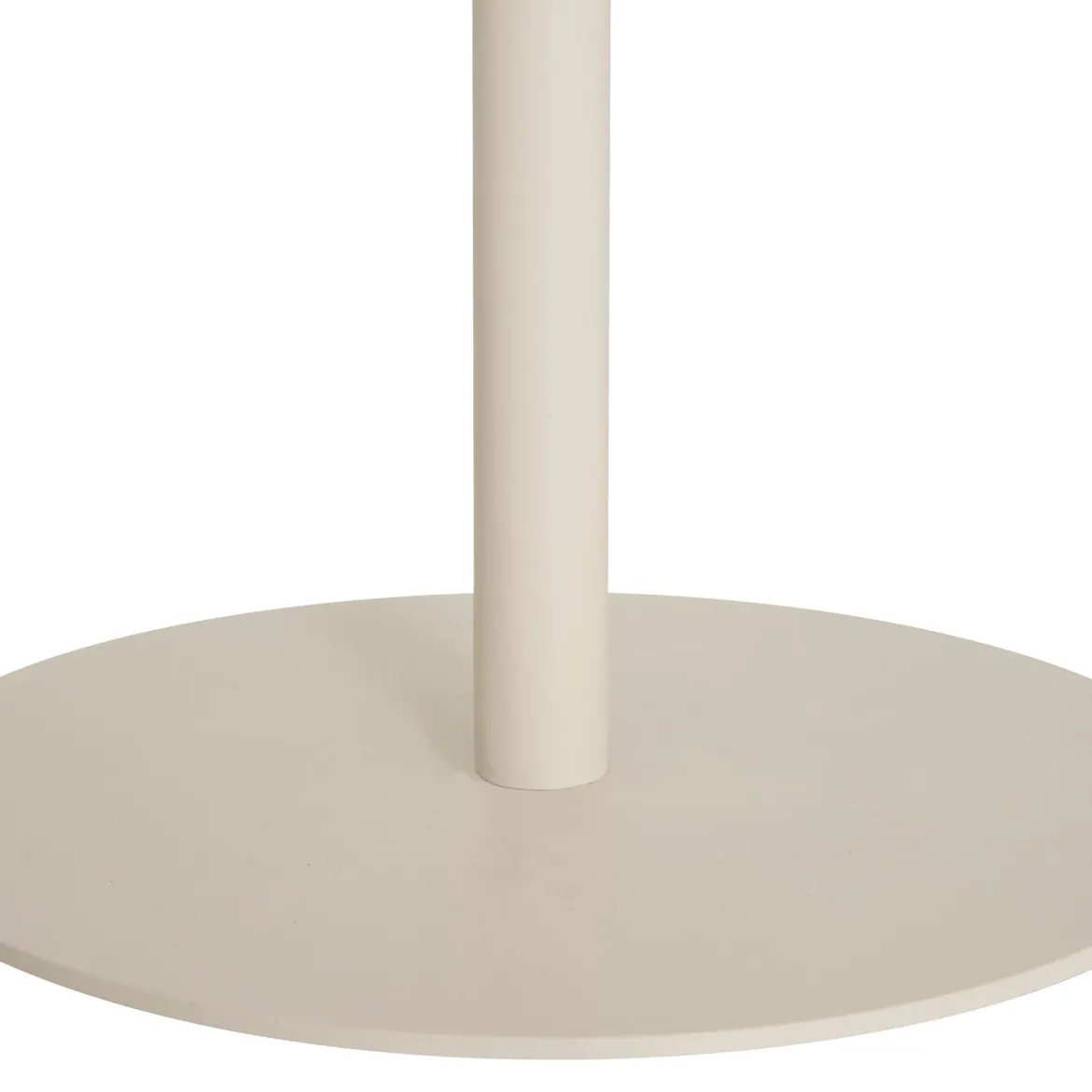Stolik boczny FLORA Ø 43 cm, blat w kształcie kwiatu, metal