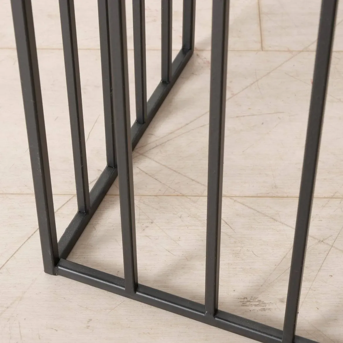 Stoliki do salonu metalowe JORIS, lustrzany blat, 2 sztuki
