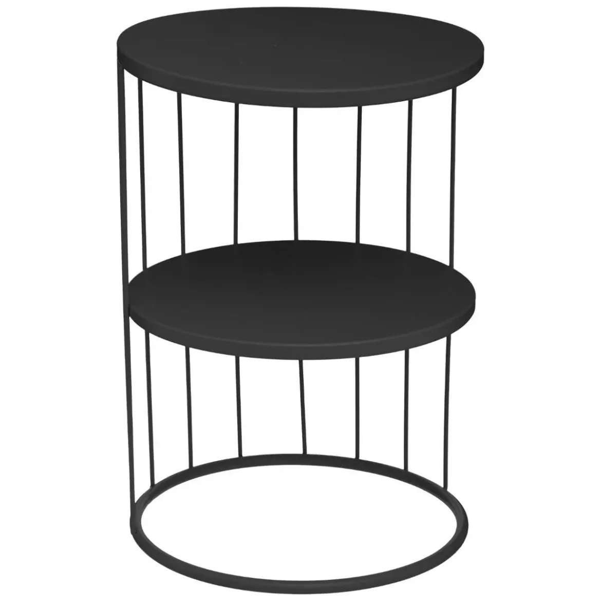 Stolik kawowy KOBU, 2 poziomy, Ø 36 cm