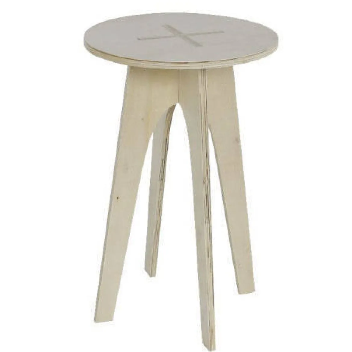 Stolik kawowy okrągły Simplicity, drewniany