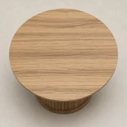 Stolik kawowy ryflowany SCAVA, Ø 70 x 40 cm
