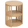 Stolik nocny, lamele, z półką SLAT, 48 cm
