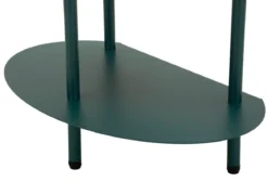 Stolik nocny SATURN, metalowy, morski, 49,5x27,5x49,5 cm