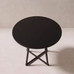 Stolik okrągły na krzyżakowej podstawie, Ø 80 cm x 72 cm