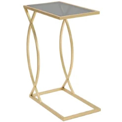 Stolik pomocniczy w stylu glamour, wys. 60 cm