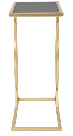 Stolik pomocniczy w stylu glamour, wys. 60 cm
