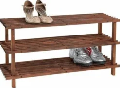 Szafka na buty drewniana, 3 poziomy, KESPER