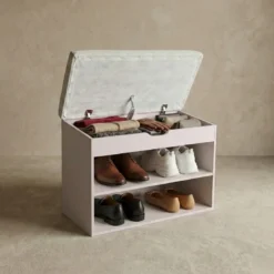 Szafka na buty z siedziskiem LEVA, 60 x 30 x 47 cm