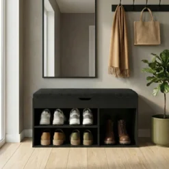 Szafka na buty z siedziskiem TRIA, 80 x 30 x 43 cm