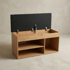Szafka na buty z siedziskiem TRIA, 80 x 30 x 43 cm