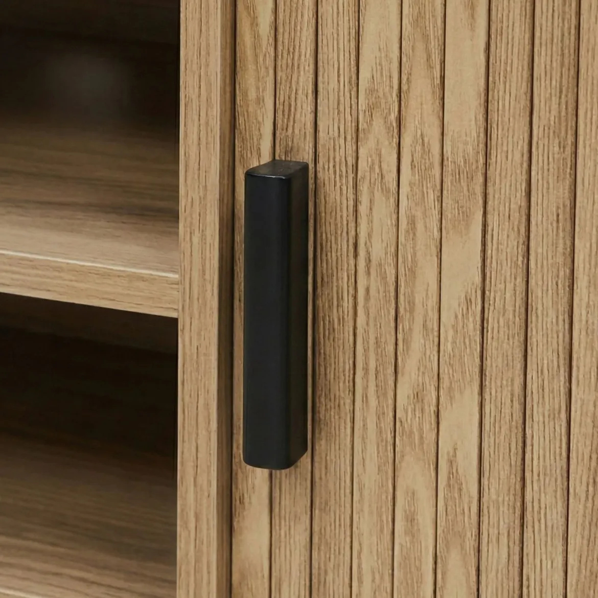 Szafka rtv ryflowana SCAVA, 140 x 40 x 46 cm