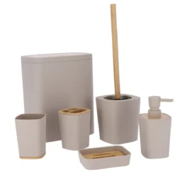 Szczotka do wc beżowa CALMA, wys. 38 cm