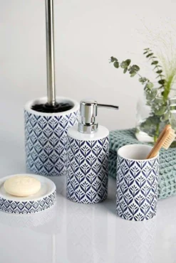 Szczotka do WC i pojemnik ceramiczny LORCA - WENKO