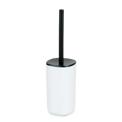 Szczotka do wc w plastikowym, zamykanym pojemniku, 9,6 x 35 cm