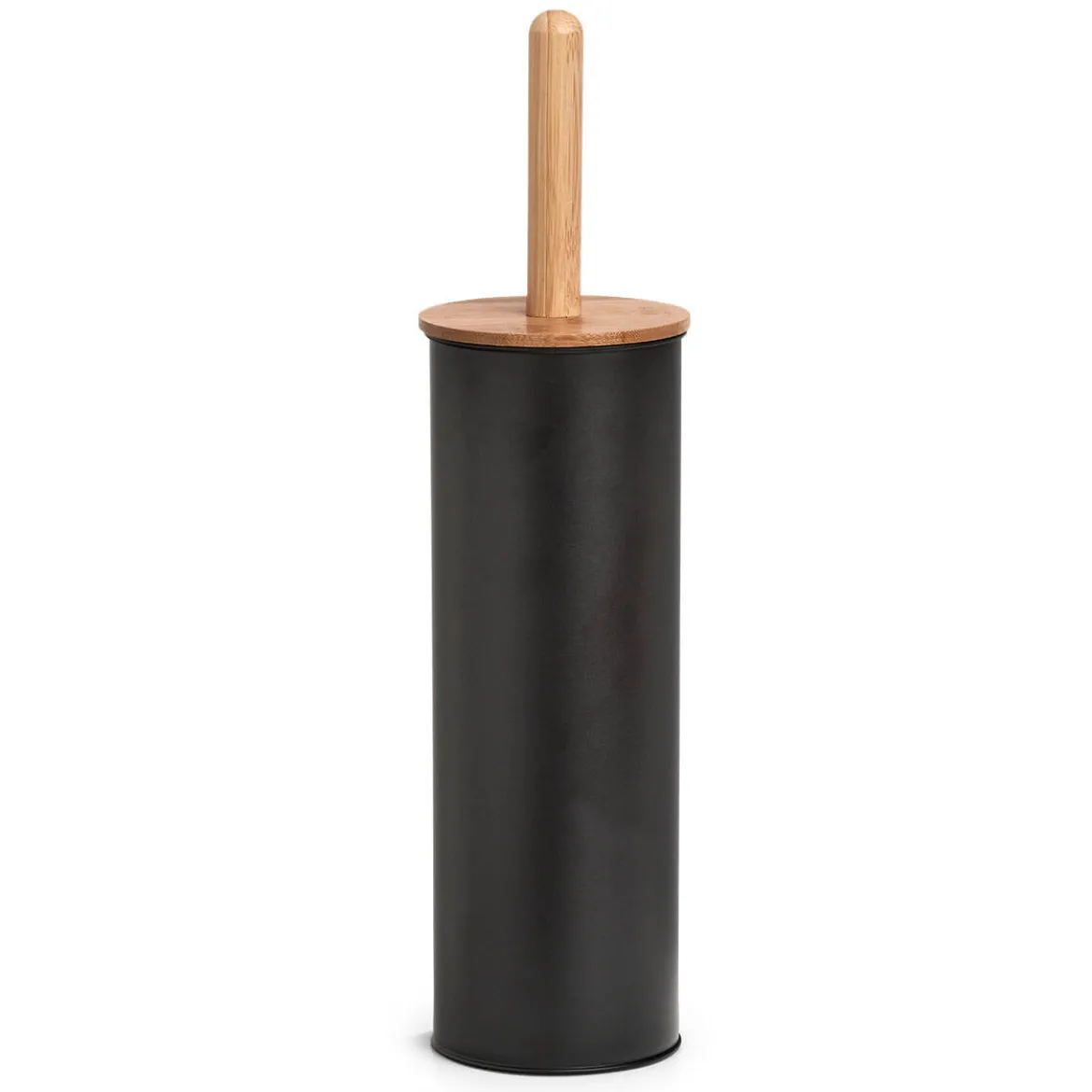 Szczotka WC z metalu i bambusa, Ø 10 cm