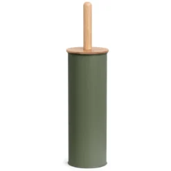 Szczotka WC z metalu i bambusa, Ø 10 cm