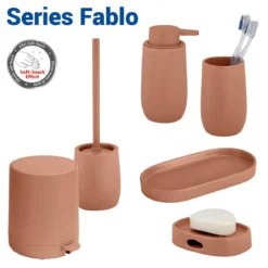 Szczotka WC z pojemnikiem FABLO, 12 x 39,5 cm, WENKO