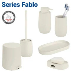 Szczotka WC z pojemnikiem FABLO, 12 x 39,5 cm, WENKO