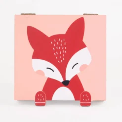 Szkatułka na dziecięce skarby Zwierzątka z łapkami, 15 x 15 x 7 cm