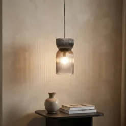 Szklana lampa wisząca GLOA, 26 cm