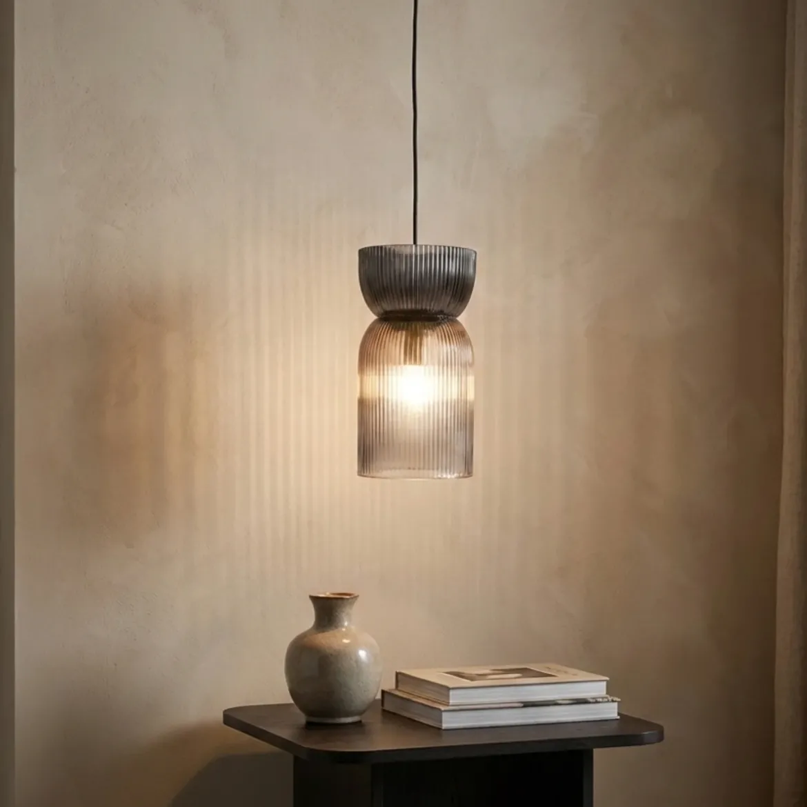 Szklana lampa wisząca GLOA, 26 cm