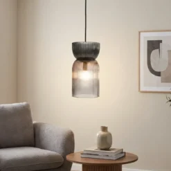 Szklana lampa wisząca GLOA, 26 cm