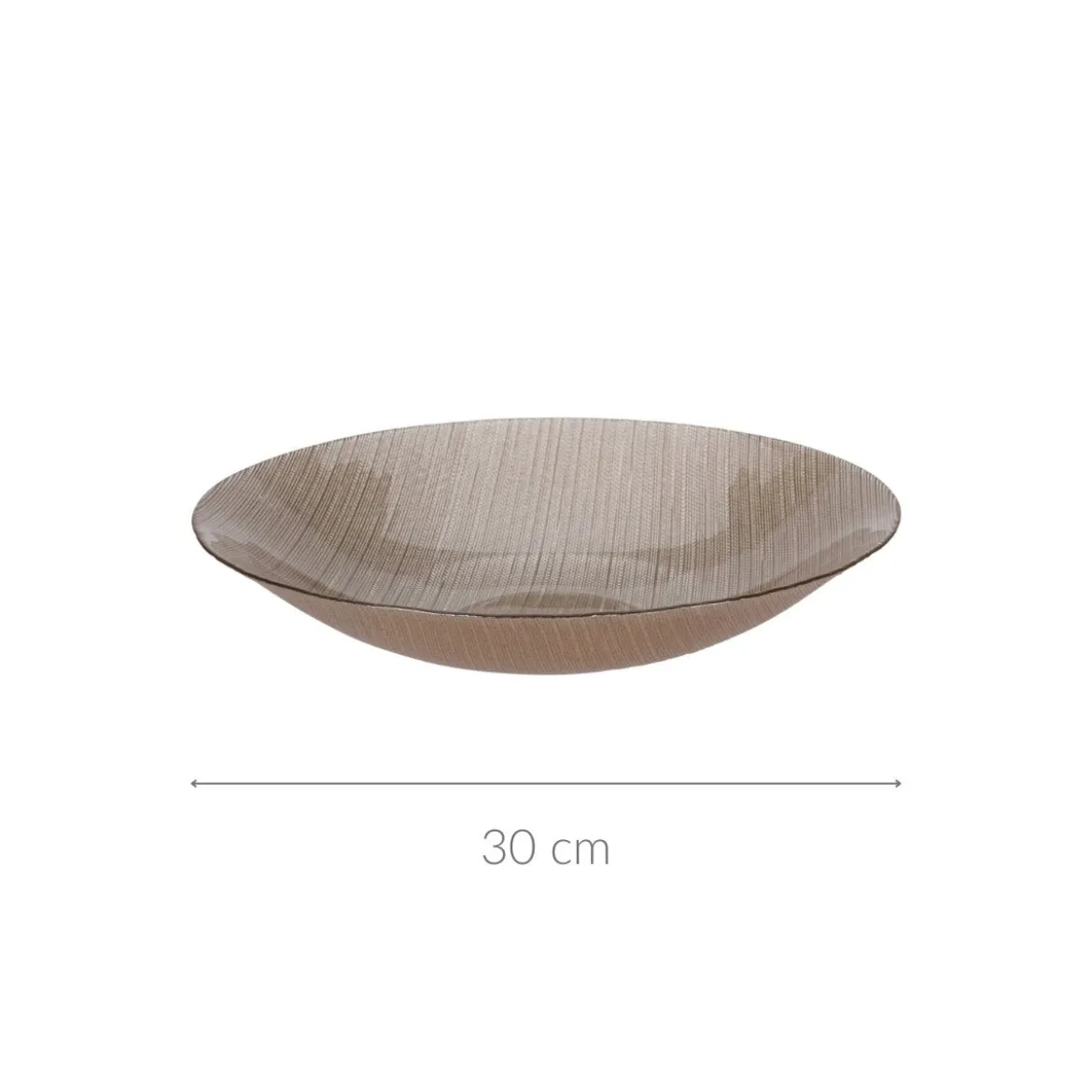 Szklana misa KARNEOL, Ø 30 cm