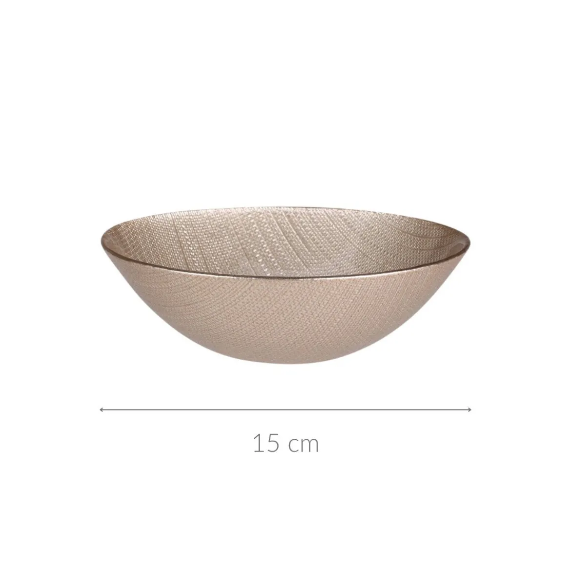 Szklana miska KARNEOL, Ø 15 cm