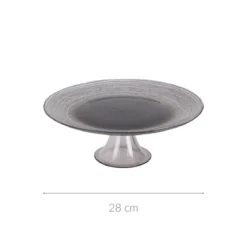 Szklana patera na ciasto LAKRIS, Ø 28 cm