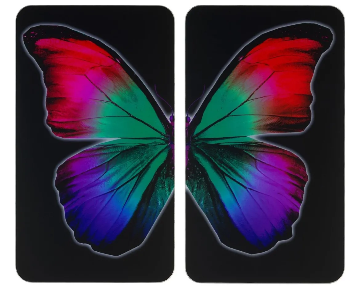 Szklane płyty ochronne BUTTERFLY BY NIGHT - 2 sztuki, WENKO