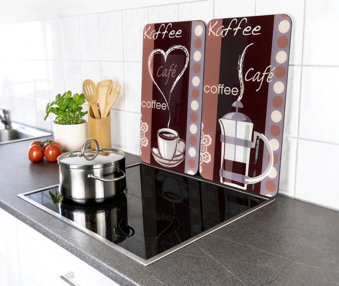 Szklane płyty ochronne COFFEE FLAVOUR, 2 sztuki
