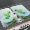 Szklane płyty ochronne HERB GARDEN na kuchenkę – 2 sztuki, WENKO