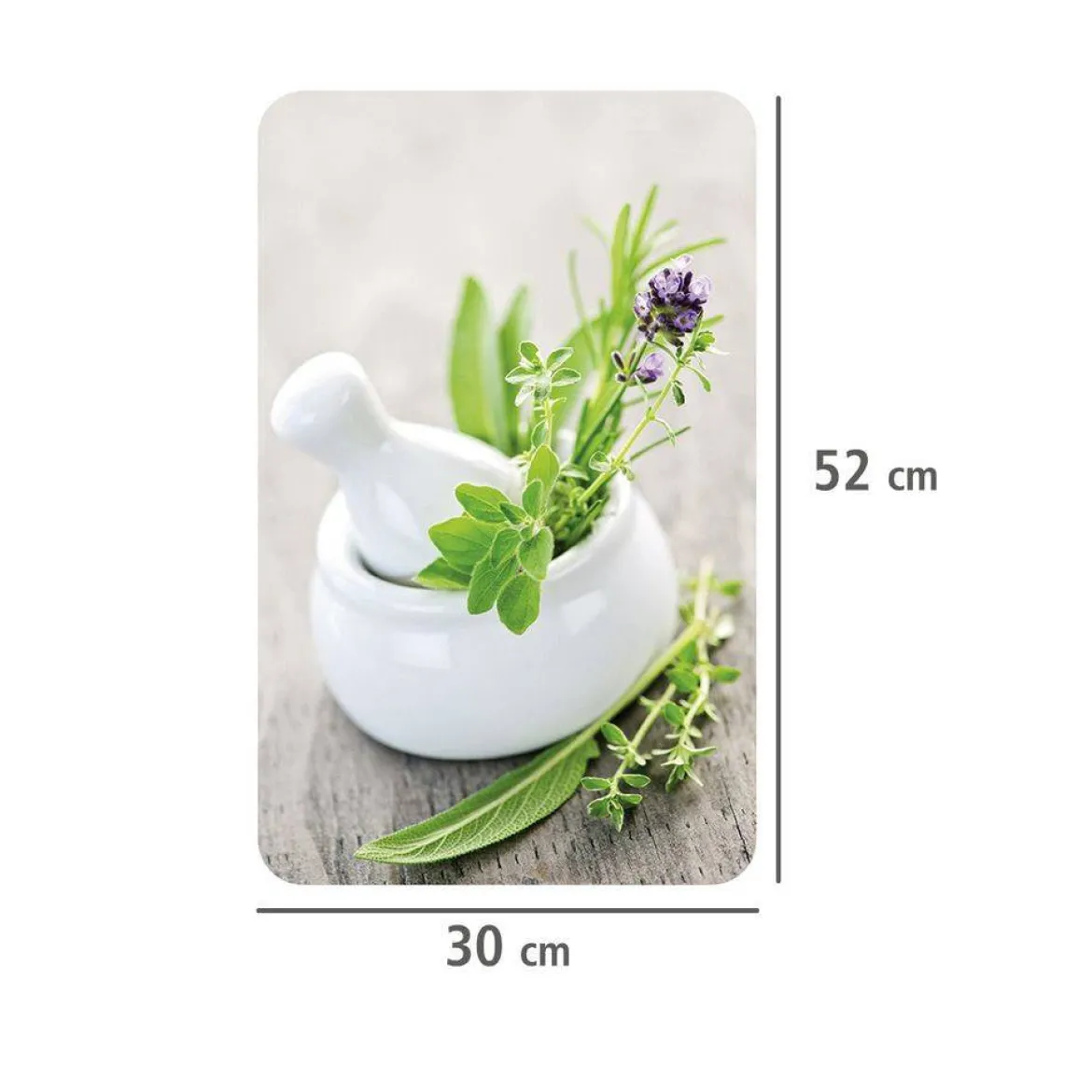 Szklane płyty ochronne HERB GARDEN na kuchenkę – 2 sztuki, WENKO