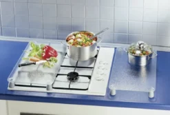 Szklane płyty ochronne, uniwersalne na kuchenkę - zestaw multi - 3 płyty, WENKO