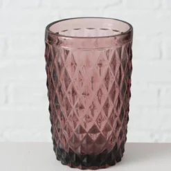 Szklanka z różowego szkła, AURORA, 300 ml