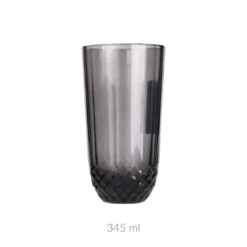 Szklanka z szarego szkła, 345 ml