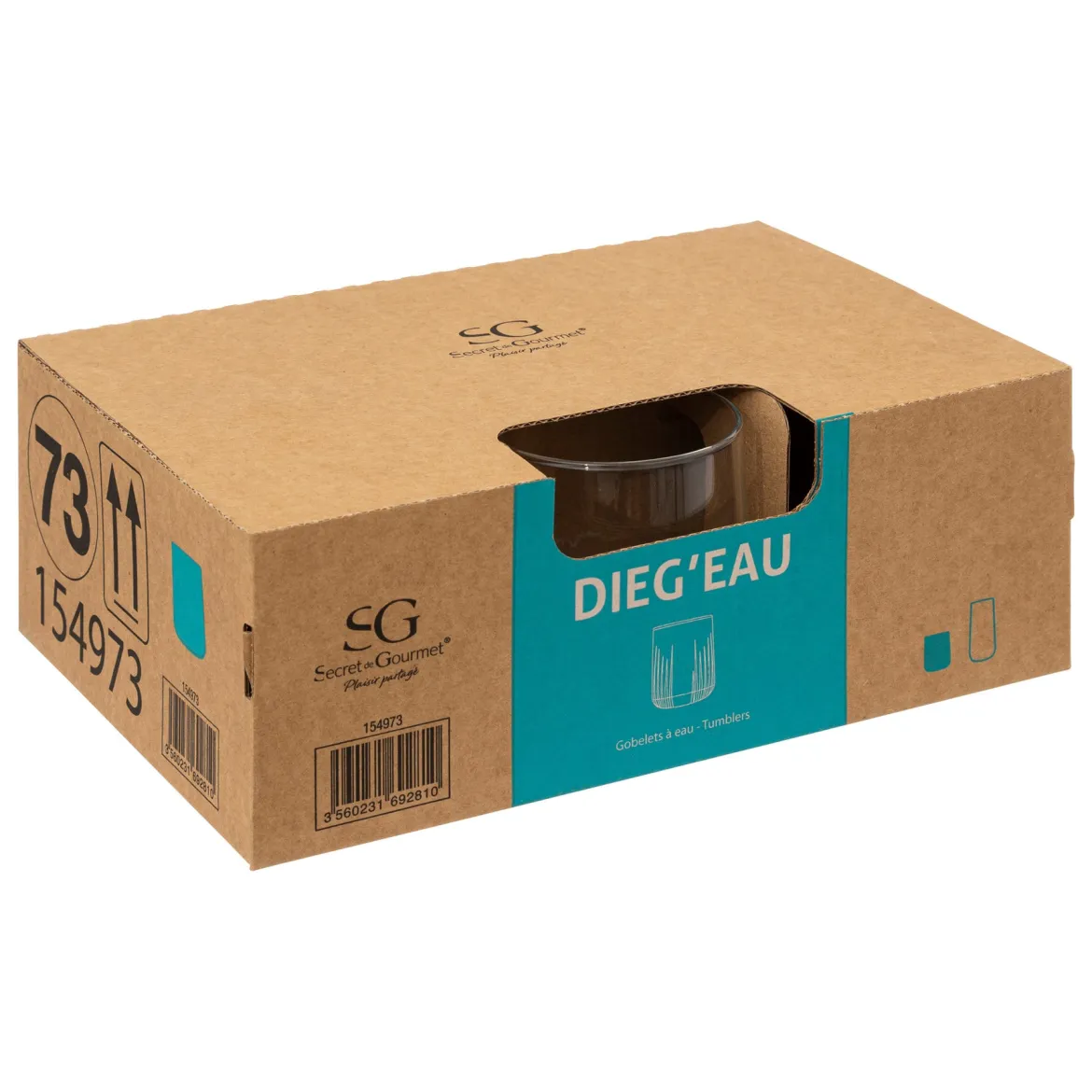 Szklanki niskie Dieg'eau, 6 sztuk x 310 ml