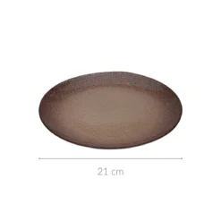 Szklany talerz deserowy BERYT, Ø 21 cm