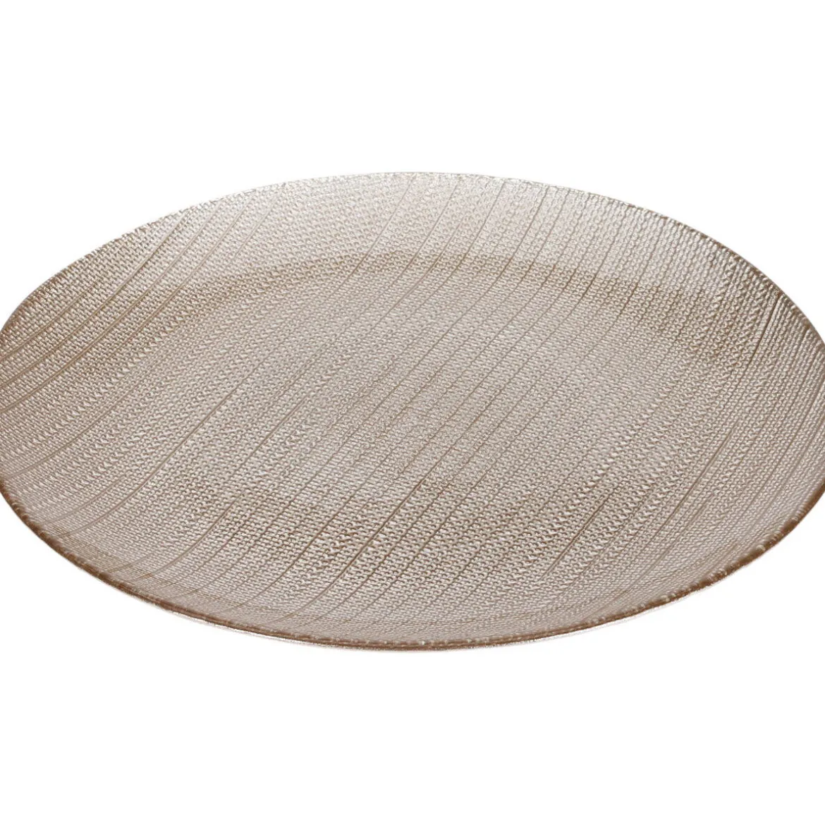 Szklany talerz deserowy KARNEOL, 21 cm