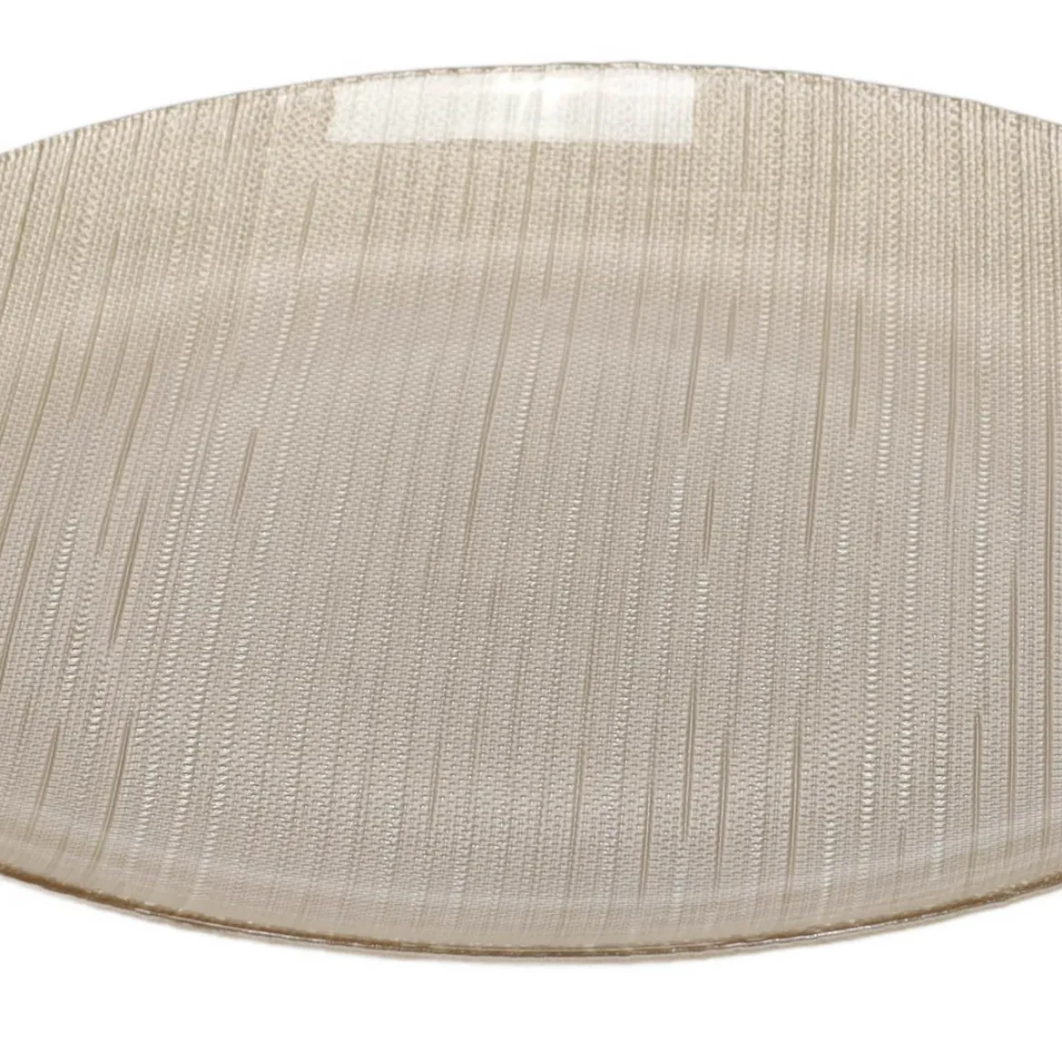 Szklany talerz płaski KARNEOL, Ø 32 cm