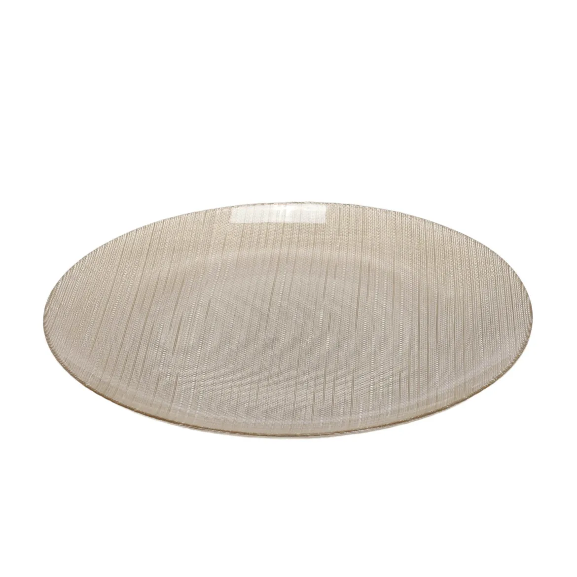 Szklany talerz płaski KARNEOL, Ø 32 cm
