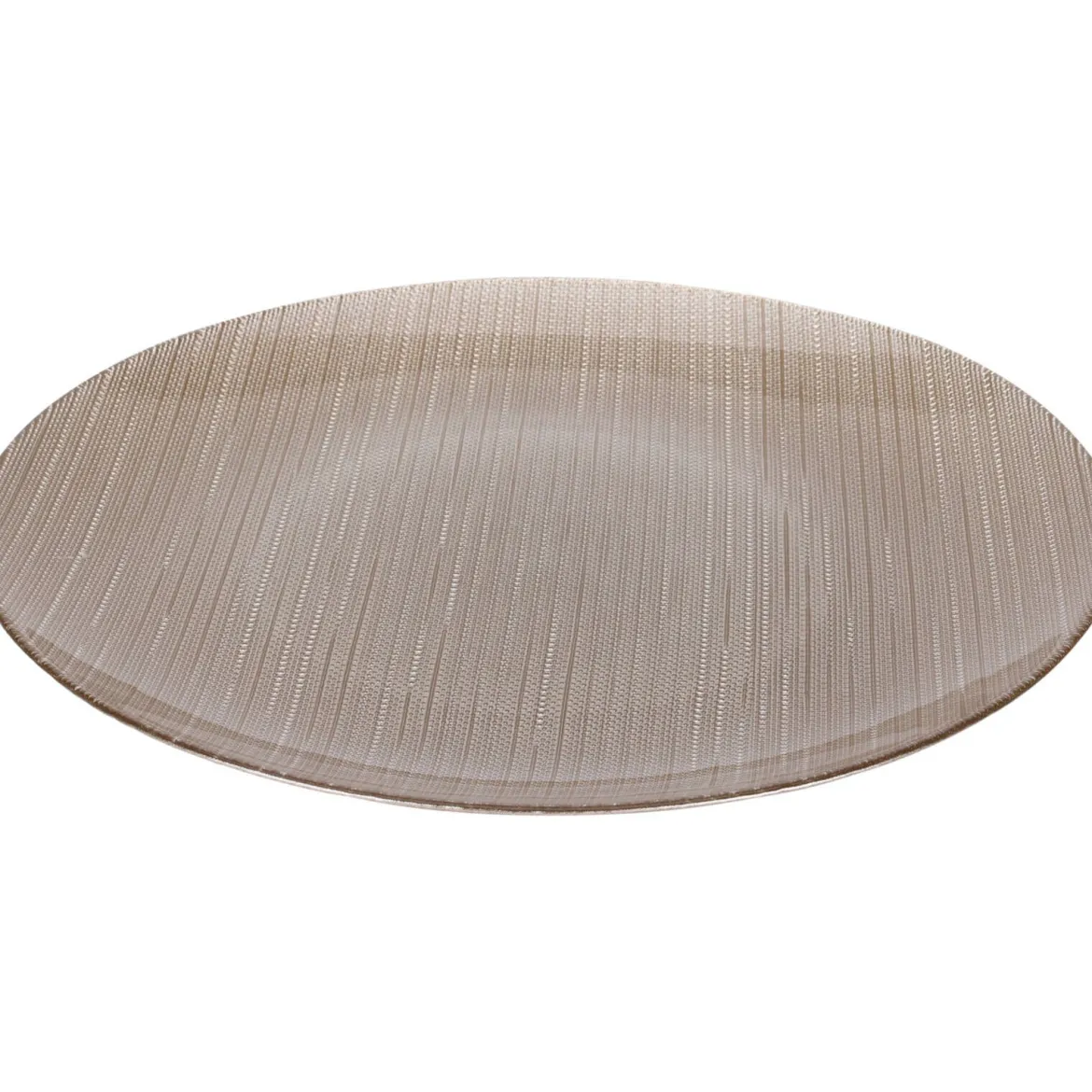 Szklany talerz płaski KARNEOL, Ø 32 cm
