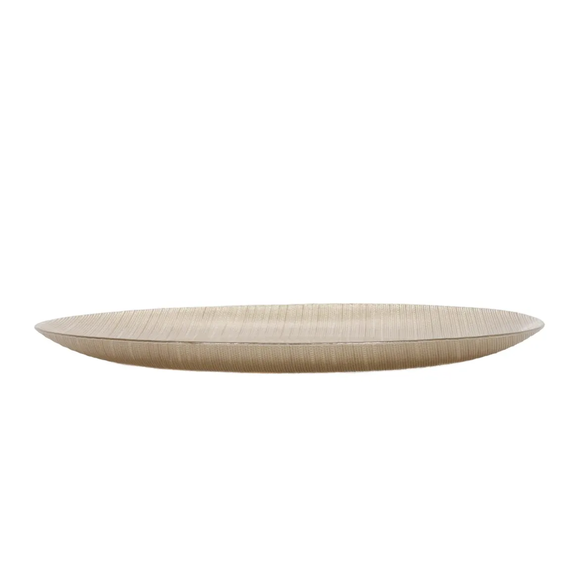 Szklany talerz płaski KARNEOL, Ø 32 cm