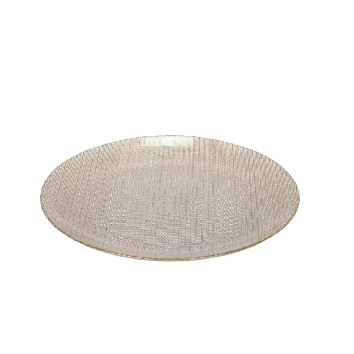 Szklany talerz płaski KARNEOL, Ø 28 cm