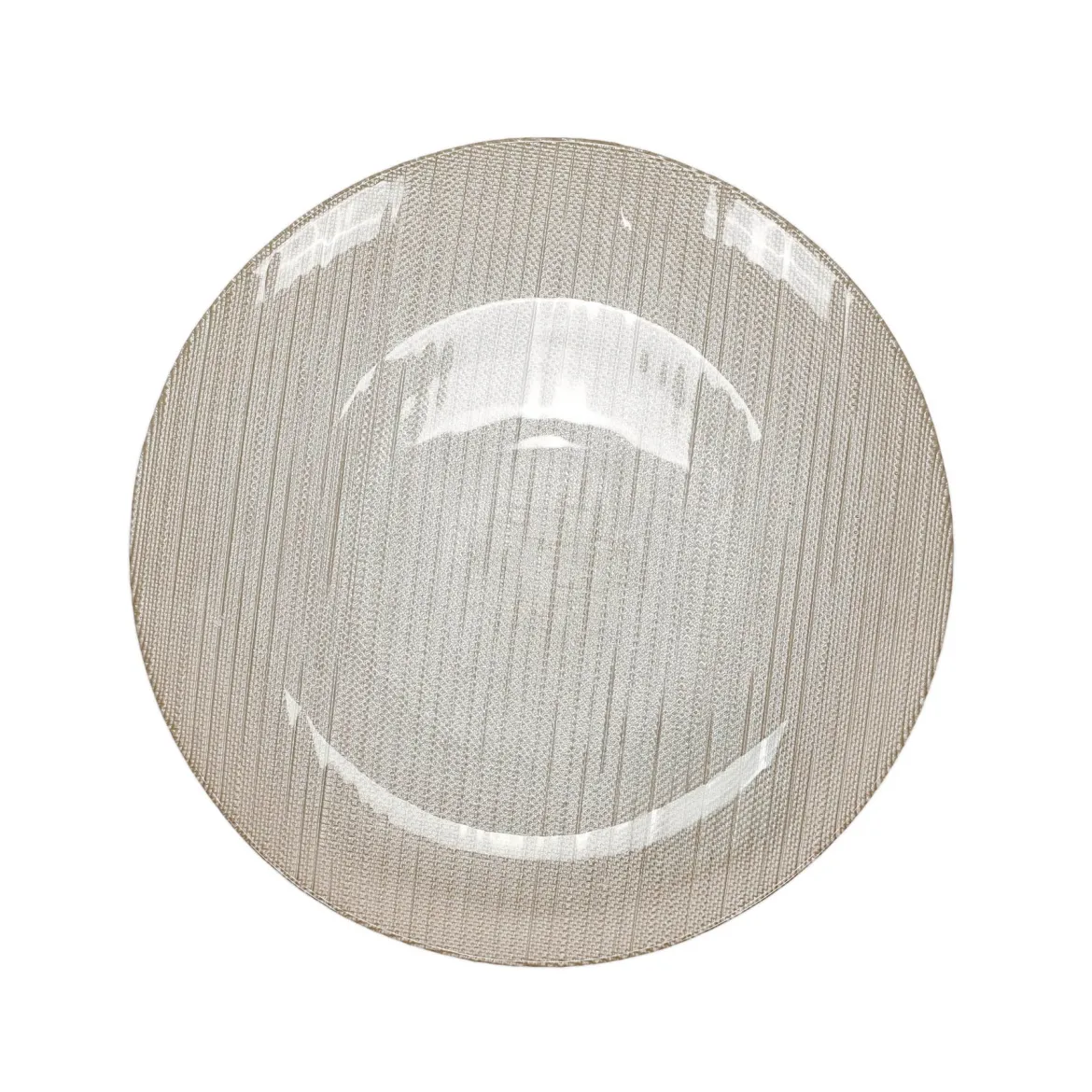 Szklany talerz płaski KARNEOL, Ø 28 cm