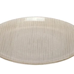 Szklany talerz płaski KARNEOL, Ø 28 cm